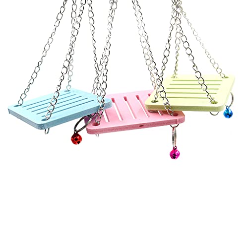 Générique Modische Farbe Hamster Swing Hamster Zubehör kleines Spielzeug für Haustiere, zufällige Farbe, 1 Stück von Unbekannt