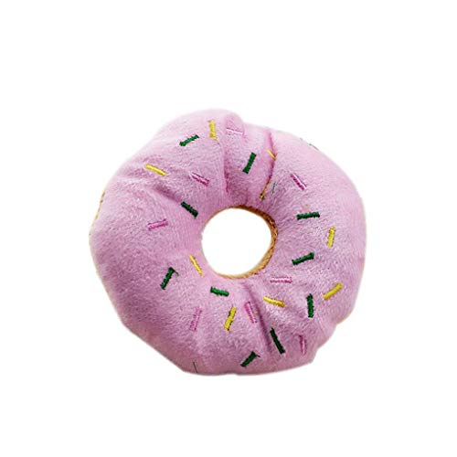 Générique Premium Qualität Donut Form Plüsch Spielzeug für Tiere Kauen Squeaky Spielzeug Hund Katze Spielzeug von Unbekannt