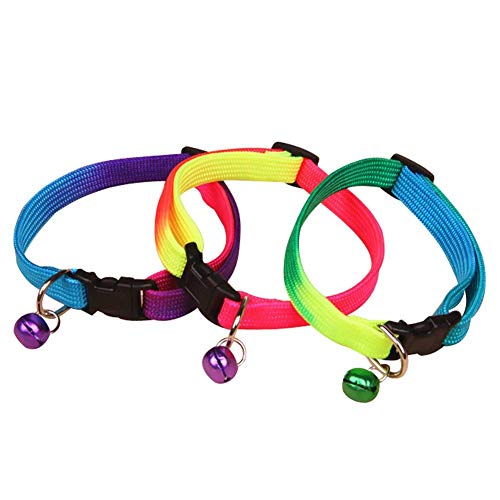 Halsband für Haustiere, Regenbogen für Mond, mit Clip und Zubehör für Haustiere, Bell zufällige Farbe, robust und wirtschaftlich von Unbekannt