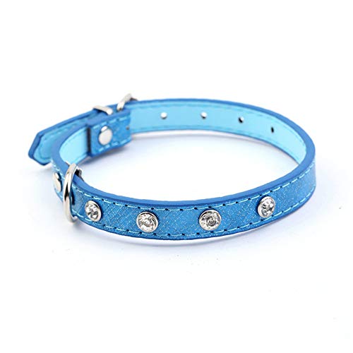 Tiere, Strass, Lederhalsband, Halsdekoration, für Hunde, Katzen, Kätzchen, kleines Tier, 1 Stück, blauer Himmel, langlebig im Gebrauch von Unbekannt