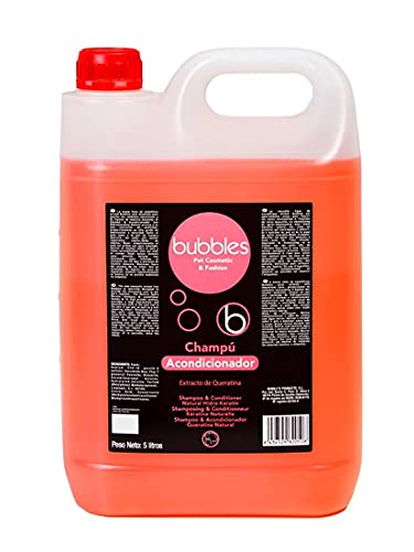 Unbekannt Bubbles® Konditionierendes 2-in-1 Hundeshampoo mit Hydro Keratin Variante (Volumen) 5 Liter Kanister von Unbekannt