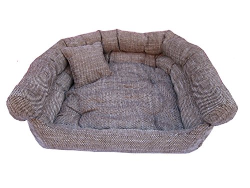 Unbekannt Hundesofa Hundebett Hundekorb Grau Baumwolle 60x60x28 cm von Unbekannt