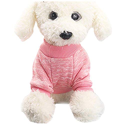 Winter Klassisch Langlebig Hund Kleidung Welpen Katze Jacke Mode Weich Pullover Kleidung Für Chihuahua Yorkie XS Rosa Praktisch und Beliebt von Unbekannt