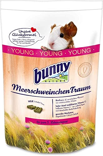 bunnyNature MeerschweinchenTraum YOUNG 4 kg | Mit stabilisiertem Vitamin C & Calcium | Biodivers | 3-Faser-Mix | Ohne Zusätze | Für gesundes Wachstum bis zum 5. Lebensmonat | Unbegrenzt fütterbar von Unbekannt