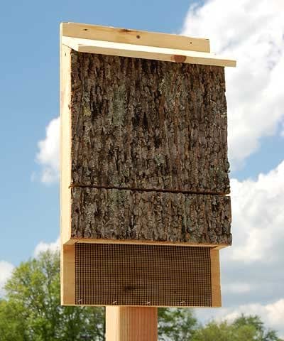 Uncle Dunkels Dreikammer-Fledermaushaus; von OBC empfohlenes rustikales Holz-Fledermaus-Unterschlupf von Uncle Dunkels