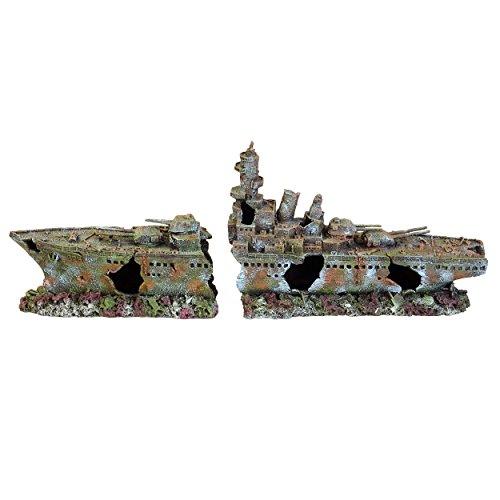 Unterwasser Treasures 65236 Klasse Ruins Aquarium Ornament 2 Stück von Underwater Treasures