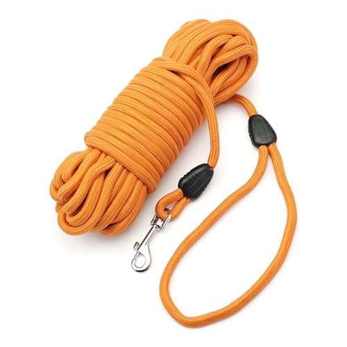 Hundeleine, Freihandleinen für Hunde, Freihandleinen für Kleine & Mittelgroße Hunde, Nylon-Zugseil, Hilft dem Besitzer, Das Verhalten des Haustieres Besser Zu Steuern. (Orange, 5 M) von Undres