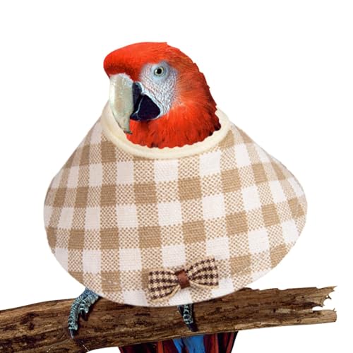 Bird Collar for Feather Plucking, Adjustable Recovery Cone, Protective Neck Cover, Designed to stop birds from excessive feather plucking for Parrots, 1 piece von Ungtyb