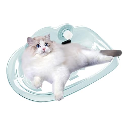 Floating Cat Perch, Cat Window Bed, Shock-Proof Cat Perch, Sunbathing Cat Hammock, Indoor Cat Bed, Cat Window Sill Perch, Cat Hammock with Suction, Resting Cat Window Perch for Pets von Ungtyb