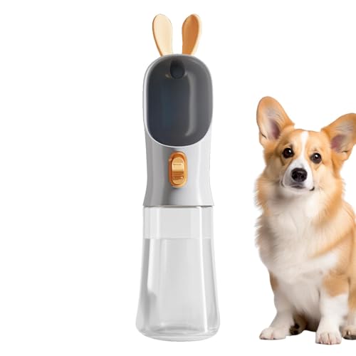 Portable Pet Water Dispenser, Leak Resistant Pet Feeder, Convenient Pet Water Feeder, Travel Friendly Pets Travel Water Dispenser 3.15x3.15x10.83 for Pets (White, Gray, Yellow) von Ungtyb