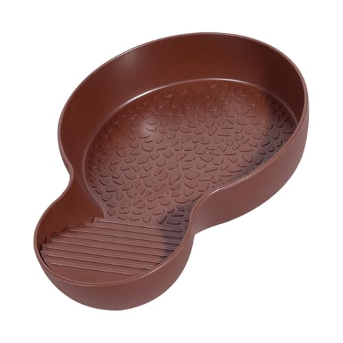 Reptile Water Dish, Turtle Pool, Anti Slip Tortoise Bowl, Lightweight Sturdy Snake, Bearded Dragon Bathing Pool for Indoor, Present, Gecko, 26.5x18x4.2cm von Ungtyb