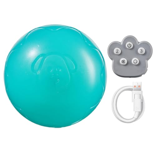 Ungtyb Automatisches Rollballspielzeug, bissfestes Haustier-Hundespielzeug, interaktiver rollender Hundeball, lustiger sicherer Hundespielzeug-Bälle 8,5 cm für Haustiere, Hunde, Welpen, drinnen und von Ungtyb