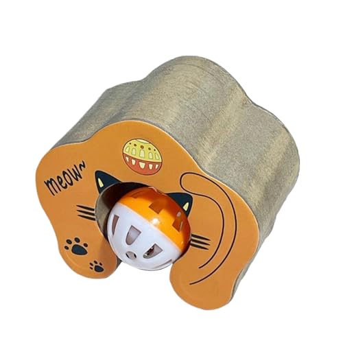 Ungtyb Cat Scratching Board, Scratching Post, Sturdy and Pet safed Material with Built in Bells Kitten Toy, Compact Claw Grinding Board for Young and Adult Cats von Ungtyb