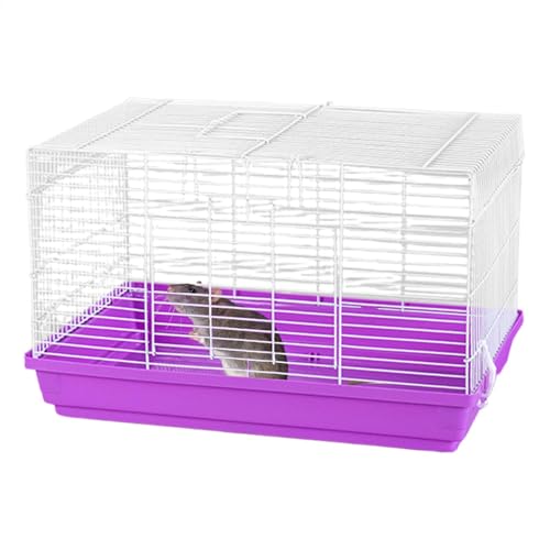 Ungtyb Chinchilla House, Large Small Animal Hideaway, Ventilated Wooden Habitat, Spacious Gerbil and Hedgehog Shelter, Detachable Bottom Cage for Indoor Use, Rest and Play von Ungtyb