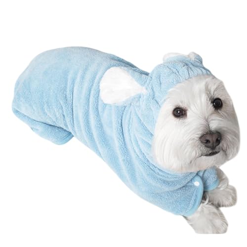 Ungtyb Dog Drying Coat Bathrobe Towel, Super Absorbent Dog Towel After Bath, Bath Robe for Drying Cats, Small and Medium Dogs Super Absorbent Dog Drying Towel Bathrobe, Bath Robe for Drying Small von Ungtyb