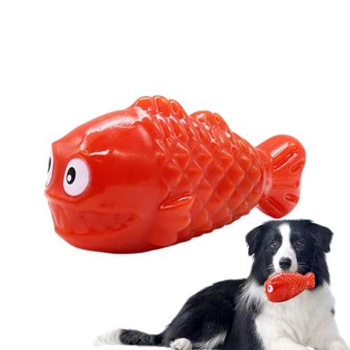 Ungtyb Interactive Dog Toys, Fish Shaped Treat Dispensing Toy, Slow Feeder Enrichment Bone Helps Slow Down Fast Eaters for Puppy Teething and Chewing, Fetch Training, 6.3x2.24x2.87 Inches von Ungtyb