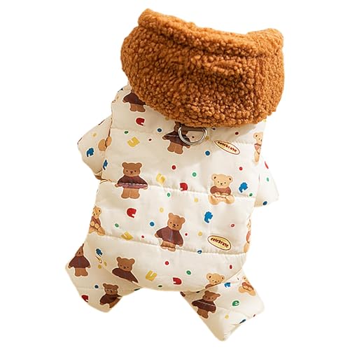 Ungtyb Puppy Winter Jacke, Hooded Dog Jacke, warme Hundekleidung, kleine Hundemantel, Puppy Winter Outfit, Cute Dog Cold Wear, Stylish Dog Cold Weather Coat For Small Breeds von Ungtyb