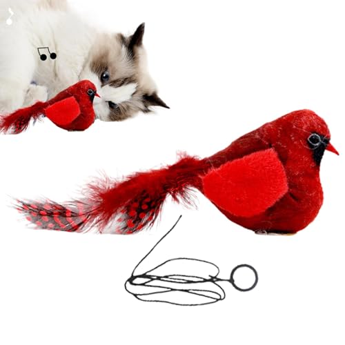 Ungtyb Simulation Cat Bird Toy, Flying Chirping Bird Interactive Toy for Cats, Realistic Pet Chew Toy for Small, Medium, Large Breeds, Engaging and Stimulating Toy for Indoor Cats von Ungtyb