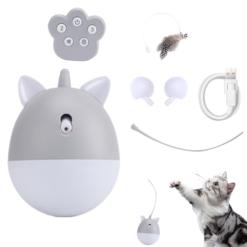 Ungtyb Smart Rotating Automatic Interactive Cat Toy, Indoor Cat Toy, Scratch Resistant Pet Toy for Bored Indoor Cats, Automatic Interactive Cat Entertainment, Engaging Cat Toy (1 Piece) von Ungtyb