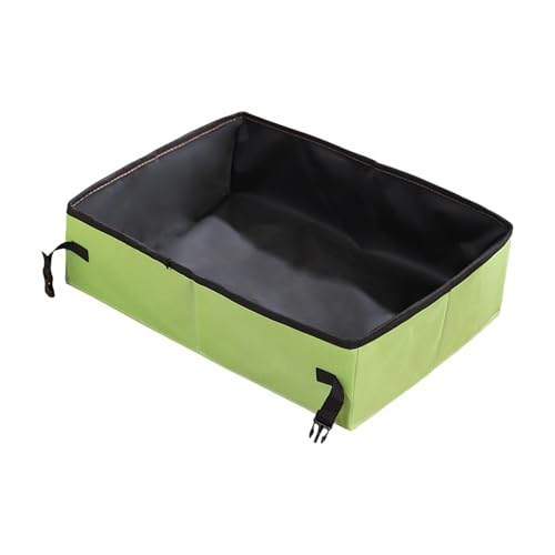 Ungtyb Travel Litter Box, Portable Foldable Cat Litter Pan, Leakproof Oxford Cloth Pet Toilet, Large Lightweight Kitten Litterbox for Indoor Outdoor Use von Ungtyb