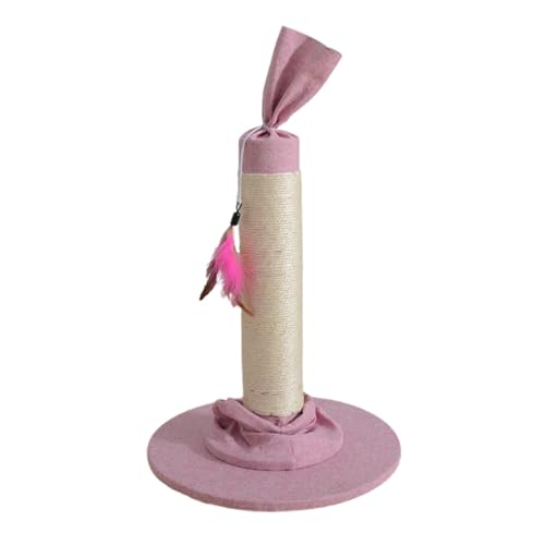 UngtybKitten Scratch Post, Scratch Pole for Cat, Sturdy Candy Design Cat Scratching Posts with Fabric Covered Base for Kittens and Adult Cats, 20.87x13.78x13.78in von Ungtyb