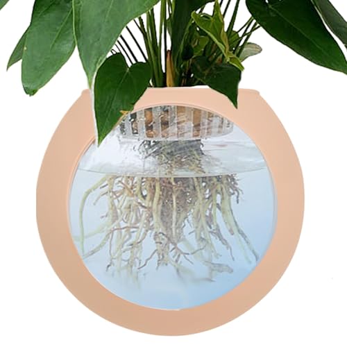 Wall Vases for Flowers, Strong Adhesive Silicone Globe Vase, Terrarium Air Plant Holder, Decorative Wall-Mounted Plant Pot for Home, Offices and Tank Decoration, 4.69x4.21 Inches von Ungtyb