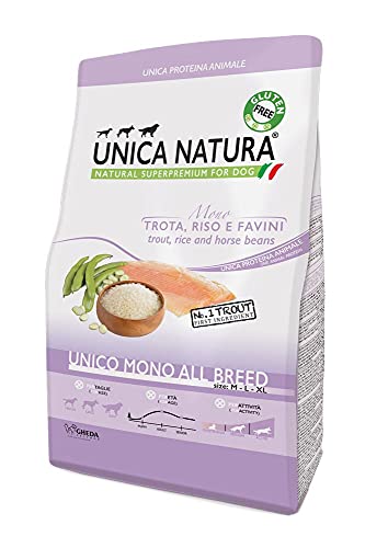 Hundekroketten – Einzigartige Natur: Forelle, Reis und Favini – Einzigartig Mono All Breed, 12 kg von Unica Natura