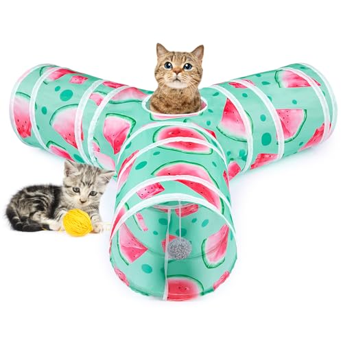 Cat Tunnels for Indoor Cats 3 Way Cat Tunnel Durable Cat Toys Foldable Cat Tube Funny Cat Stuff von Unicorn Catcher