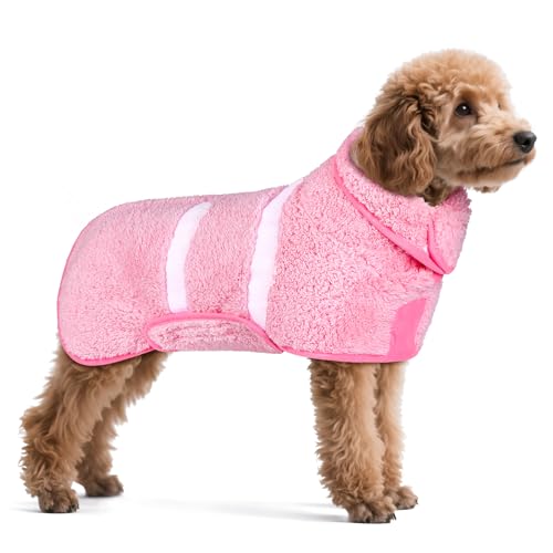 Hunde-Bademantel, super saugfähig, groß, schnell trocknend, Bademäntel für nach dem Baden, weich, verstellbar, warm, hält Hunde (S-XXL) Hunde-Bademantel, super saugfähig, groß, schnell trocknend, Bademäntel für nach dem Baden, weich, verstellbar, warm, hält Hunde (S-XXL) von Unicorn Catcher