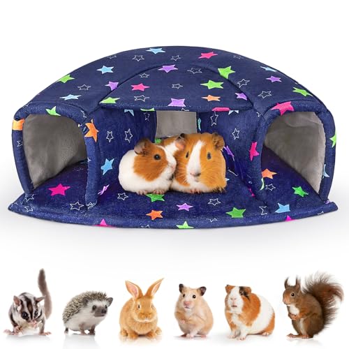 Unicorn Catcher Großes gemütliches Haustierbett und Tunnel, warm und waschbar, geeignet für Hamster, Chinchilla, Hasen von Unicorn Catcher