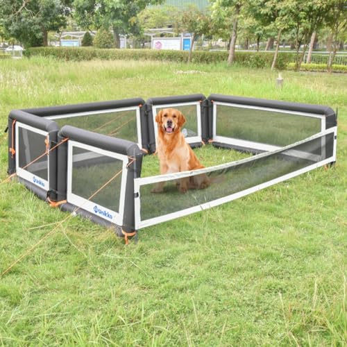 Unikka Dog Fence Inflatable Pet Baby Fence Caravan Camping Outdoor (300x200cm) von Unikka