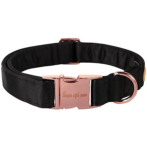 Unique style paws Hundehalsband, Hochzeit Seiden Hundehalsband, Weiche Verstellbares Haustierhalsband Geschenk Für Weibliche Oder Männliche X-Größe Hunde von Unique style paws