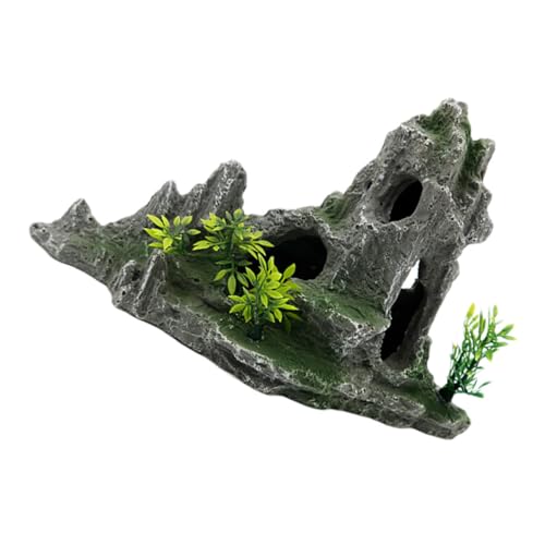 Unomor 3 Stück Aquarium Landschaftsbau Steingarten Simulation Berg Ornament Aquarium Berg Ornament Aquarium Berg Ornament Simulation Berg Dekoration Simulation Berg Schmuck von Unomor