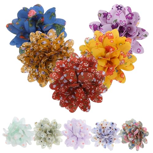 Unomor 30 STK Hundebogen Mehrfarbige Blumenhalsbänder Für Haustiere Katzenhalsband Haustierhalsband Blumen Kleines Hundehalsband Welpe Schönes Halsband Hundehalsband Anhänger Spitze von Unomor