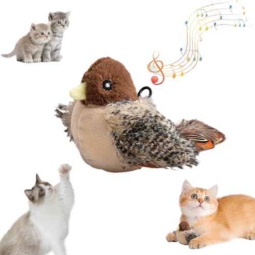 UoQo Flapping Bird Cat Toy Simulated Chirping Bird Cat Toy Interactive Bird Cat Feather Toys for Indoor Outdoor Cats Kitty Exercise UoQo Flapping Bird Cat Toy Simulated Chirping Bird Cat Toy Interactive Bird Cat Feather Toys for Indoor Outdoor Cats Kitty Exercise von UoQo