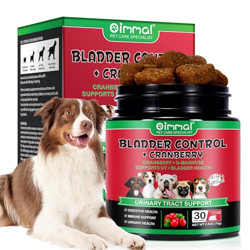 Blasen- und Nierenunterstützung für Hunde,Harnwegsbehandlung und Ergänzung zur Blasenkontrolle,weiche Kausnacks mit Cranberry D-Mannose,natürlicher Immunsystem-Booster-Peking-Enten-Geschmack, 30Stück von Uocasi