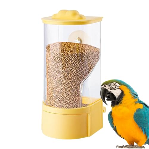 Bird Feeders, Feeding Perch Cage, Husks Separation Conveyor, Sturdy Design, Easy Refilling, (7.48x3.15 Inches), Great for Avian Care, Parakeets, Canaries, and Finches von Uonguon