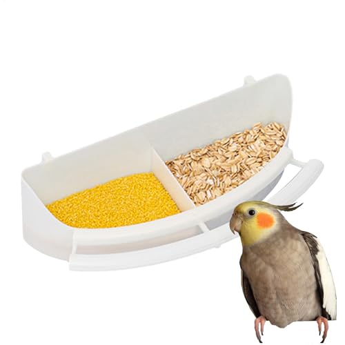 Bird Feeders, Parrot Enclosure, Feeding Bowls Cup, Fowl Supplies, Avian Food, Water Dispenser, Ideal for Small Birds, 2.56x8.46 Inches, Perfect for Canaries, Sparrows von Uonguon