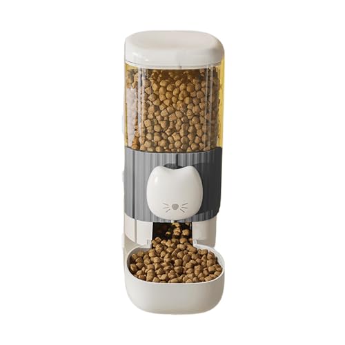 Cat Food Dispenser, Automatic Pet Feeder, Cage Pet Feeder, Cage-Mounted Feeding Bowls for Cats, Puppies, Kittens, (3.78x7.48x8.66in / 3.7x7.32x8.9in), ABS von Uonguon