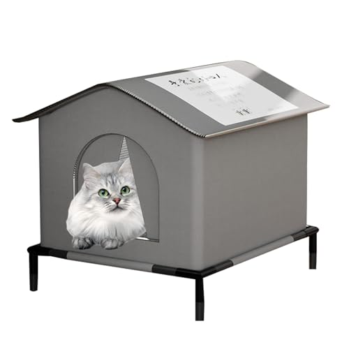 Feral Cat Shelter | Cat Houses for Outdoor Cats | Outdoor Cat House | Weatherproof Feral Cat Shelter for Winter | Insulated Outdoor Cat House with Waterproof Enclosure || Multiple Cats | Co von Uonguon