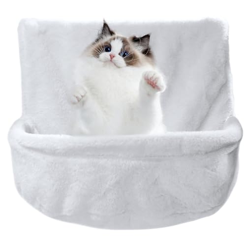 Foldable Cat Bed Hammock | Strong and Secure Window Seat for Cats | Breathable Stable Cat Hammock with Wall-Mounted Shelves, Perfect for Kittens, Ferrets, Puppies, Small Pets von Uonguon