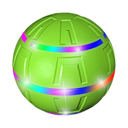 Interactive Moving Dog Toy with Bright LED Lights | Remote Control Enrichment Ball for Playful Puppies | Automatic LED Dog Play Ball | Engaging Puppy Toy for Active Dogs von Uonguon