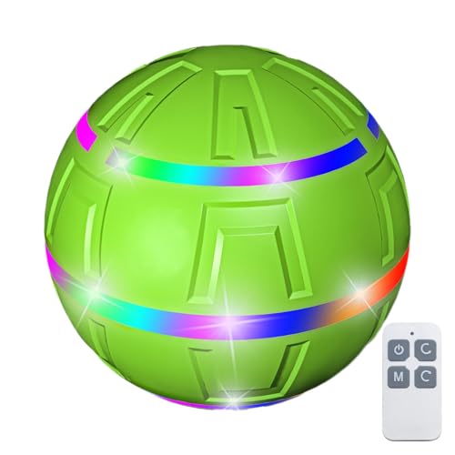 Interactive Moving Dog Toy with Bright LED Lights | Remote Control Enrichment Ball for Playful Puppies | Automatic LED Dog Play Ball | Engaging Puppy Toy for Active Dogs von Uonguon