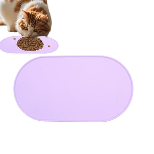 Silicone Dog Food Mat, Waterproof Puppy Bowl Pad, Spill-Proof Water and Cat Food Tray for Pet Feeding, Indoor, Outdoor Use,21.26x11.42x0.39 inches, Sturdy Design von Uonguon