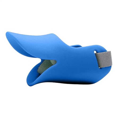 Silicone Dog Muzzle, Pet Duck Mouth Covering, Training Restraint, Adjustable Straps, Comfortable Fit, 1 Piece, Blue, Great for Large, Medium, and Small Dogs von Uonguon