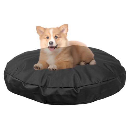 Uonguon Dog Bed Replacement Cover, Round Dog Sofa Cover, Double Sided PVC Coating Pet Sleeping Tool for Game Room, Bedroom,48.03x3.94 inches, Space Saving Sturdy Design von Uonguon