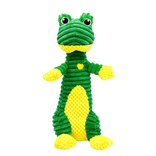 Uonguon Dog Plush Toys, Frog Teething Toy, Animal Chew Plaything, Interactive Sound, Boredom Relief, 13.78x4.72 Inches, Ideal for Puppies, Playtime, Chewable Comfort Entertainment von Uonguon