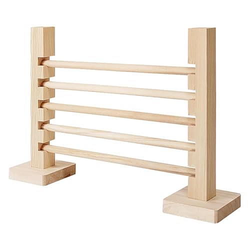 Uonguon Rabbit Exercise Obstacle, Wood Hurdle Bar, ARabbit Hurdles, Training Hurdles for Rabbits, Small Animal Obstacle Game, Multifunctional Rabbit Toy, Rabbit Agility Training, Height Adjustable von Uonguon