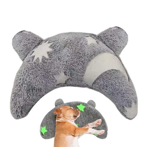 Uonguon U Shaped Pet Pillow, Dog Neck Support & Protection Pillow, Comfortable Pet Sleeping, 9.84×5.91×1.97inches, Gray, cat Calming Cushion, Plush, Cotton Material von Uonguon