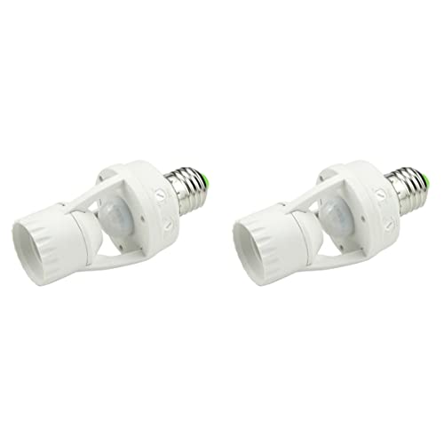 Uonlytech 2 Stücke Motion E Lichter Licht- V/Ac Lampe Led Menschlicher Sensor Schraubenhalter Buchse Einstellbare Körperschalter Automatische Pir- Birne von Uonlytech